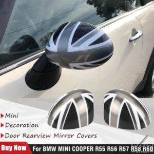 マニュアル ユニオンジャック 折りたたみ式ウィングミラーキャップカバー BMW MINI COOPER R55 R56 R57 R58 R60 2個 部品 カスタムパーツ アクセサリー