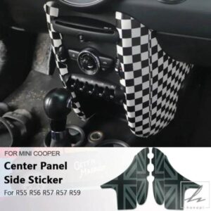 車内ステッカー レザーパネル サイドステッカー ミニクーパー R55 R56 R57 R58 R59用 車アクセサリー 部品 カスタムパーツ アクセサリー