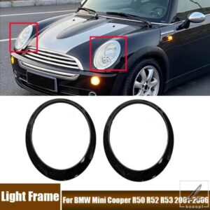 車用ヘッドライトフレームトリムリングカバー BMW MINI COOPER R50 R52 R53 2001-2006 6312691783563126917836 自動車アクセサリー 部品 カスタムパーツ