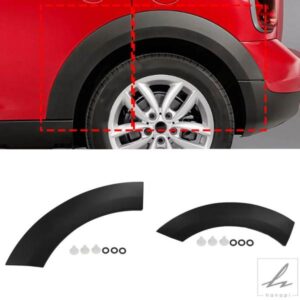 左/右リアホイールアーチトリムフロント/リアセクションホイールアイブロウモールディングMINI COUNTRYMAN R60 2010-2016用 部品 カスタムパーツ