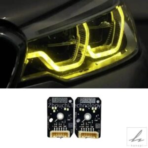 レッド ブルー イエロー DRL LED ボードセット 18-20 BMW G30 G38 F90 M5 G31 G32 GT US EU 仕様 アダプティブ LED 以降 デイタイム ヘッドライト 部品 カス