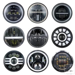 日産パトロール Y60 ハマー H1H2 ラダ 4X4 7インチ LED ヘッドライト DRL ジープラングラー TJ JK LJ CJ 7インチ ランドローバー ディフェンダー用 部品 カ