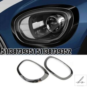 車右ヘッドライトトリムリング BMW用 MINI用 COUNTRYMAN F60用 ヘッドライトベゼルシェル 51138739352 カーアクセサリー 部品 カスタムパーツ アクセサリー