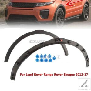 ランドローバー レンジローバー イヴォーク 2012 - 17 用 フロント カー ホイール アーチ モールディング フェンダー フレア ホイール アーチ トリム 部品