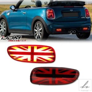 2個 LED 車用 リアフォグ ランニングライト リアバンパーリフレクター ハザード灯 ミニクーパー JCW R56 R57 R58 09-13 R59 ロードスター 11-15用 部品 カス