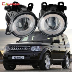 ランドローバー ディスカバリー 4 LR4 SUV LA 2010 - 13用 2個 車用フォグランプアセンブリ LED エンジェルアイ デイタイムランニングライト DRL 部品 カス