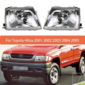 トヨタ ハイラックス 2001 - 05 ヘッドランプ ヘッドライト用 バルブ無 1個 ヘッドライトアセンブリ 部品 カスタムパーツ アクセサリー