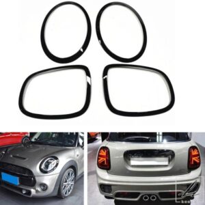 車用ヘッドライト＆テールライトカバートリム フロントライトベゼル リアランプフレーム BMW MINI COOPER S F55 F56 F57 JCW 2014-2021用 部品 カスタムパー