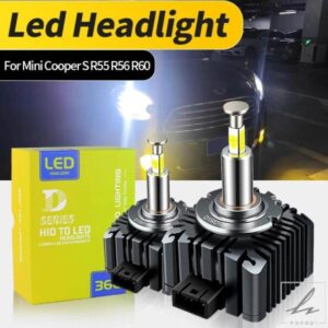 2個入り LED ヘッドライト D1S キセノン HID 車用電球 35W 自動車用ヘッドランプ 6000K ミニ カントリーマン R60 R55 R56 クーパー S に適合 部品 カスタム