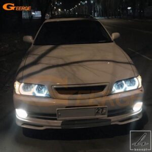 トヨタ チェイサー JZX100 超高輝度デイライトウィンカー DTMスタイル LEDエンジェルアイズハローリングキット 部品 カスタムパーツ アクセサリー