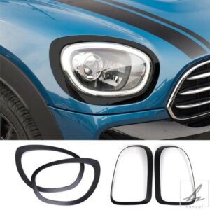 車用アイブロウヘッドライトテールライトフレームリアランプリングケースハウジングミニクーパーS JCW F60カントリーマンカースタイリングアクセサリー 部品