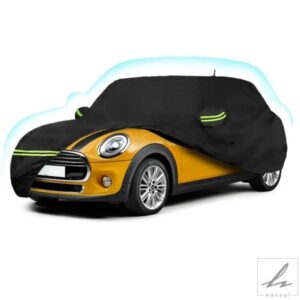 屋外用防水カーカバー 2002〜2024年式ミニクーパー/ハードトップ/コンバーチブル2ドア対応 ドアジッパー付き防風カバー カスタムフィット 部品 カスタムパー