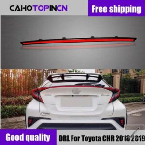リアバンパートランクテールライト トヨタ CHR 2017 2018 2019 LED テールライト リフレクター ブレーキランプ ハザード信号 ドライビングフォグランプ 部品