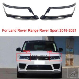ランドローバー レンジローバー スポーツ 2018-2021 用 フロントヘッドライトレンズカバー クリアヘッドランプシェル プレキシガラス カーアクセサリー 部品