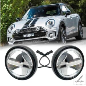 2個 LED DRL デイタイムランニング ラリーライト ハローリング ドライビングランプ MINI COOPER R55 R56 R57 R58 R59 ヘッドライト 部品 カスタムパーツ