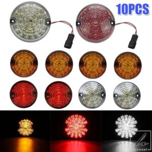 ランドローバー ディフェンダー 90/110 1983-2016 用 LED カーランプ アップグレードキット 10個セット 部品 カスタムパーツ アクセサリー