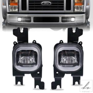 2個 LED フォグランプ フロントフォグランプ フォード F250 F350 F450 2008 2009 2010 バンパードライビングランプ LED フォグランプ カーアクセサリー用 部