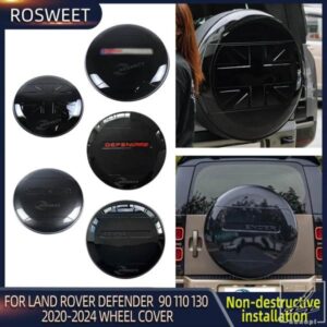 車用リアスペアタイヤカバー ABSスタイル ランドローバー 2020 - 24 ディフェンダー 90 110 130 L663 カーアクセサリー 部品 カスタムパーツ アクセサリー