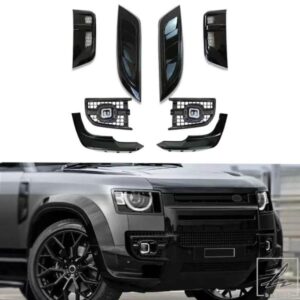ランドローバー ディフェンダー 90 110 130 2020 2021 2022用新型LEDフォグランプキット LEDデイタイムランニングライト フォグランプ ヘッドライト 部品 カ
