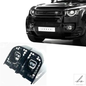 ランドローバー ディフェンダー L663 2020-2024 90 110 130 LED フォグランプ デイタイムドライビングライト DRL グリルカバー 部品 カスタムパーツ