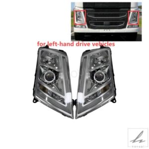 VOLVO FM FHトラックヘッドライトアセンブリOE 21221135 21221136 84170243に適合左ハンドル用レンズは回転できません 部品 カスタムパーツ アクセサリー