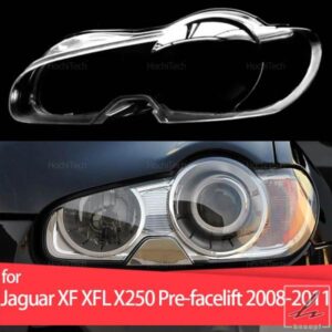 ジャガー XF XFL X250 プレフェイスリフト 2008-2011 ヘッドライトカバー ヘッドランプレンズガラス交換用フロントランプシェード オートシェル 部品 カスタ