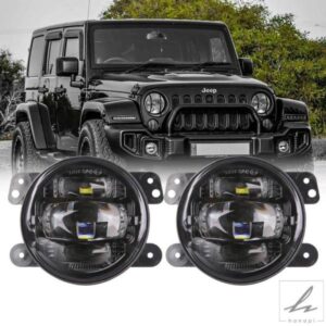 2個 30W 4インチ LED フォグ補助灯 パッシングランプ ジープ ラングラー JK 2007-2017 LJ TJ ダッジ ジャーニー マグナム チャージャー用 部品 カスタムパー