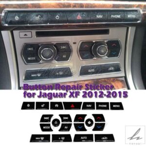 ジャガー XF ボタンカバー ブラック ジャガー XF X250 車パーツ アクセサリー 内装 装飾 2012 - 15 ヒータースイッチ 部品 カスタムパーツ アクセサリー