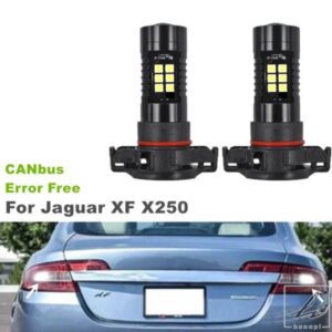 ジャガー XF X250 2008 - 11 2個/ロット CANBUS 3030 21SMD ホワイト H16 5202 PS19W LED バックアップ リバースライト 部品 カスタムパーツ アクセサリー