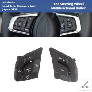 ランドローバーディスカバリースポーツジャガーXE XF 2015-2019用カーステアリングホイールマルチファンクションスイッチボタン 部品 カスタムパーツ