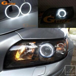VOLVO S40 544 V50 545 2004 - 11 超高輝度 CCFL エンジェルアイ ハローリングキット カーアクセサリー 部品 カスタムパーツ アクセサリー