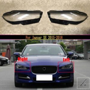 ジャガー XE 2015-2019 用 フロントヘッドライトカバー クリアシェードランプ ヘッドランプシェル プレキシガラス ランプシェードの交換 部品 カスタムパー