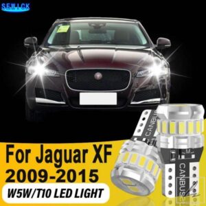 ジャガー XF 2009 - 16用 T10 LED CANバス電球 ホワイト 車内ドームトランクパーキングライト CANバス 2個 部品 カスタムパーツ アクセサリー