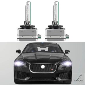 ジャガー XF 2012-2019 6000K HID キセノン ヘッドライトバルブ ハイビームとロービーム用 適合バルブはキセノン専用 部品 カスタムパーツ アクセサリー