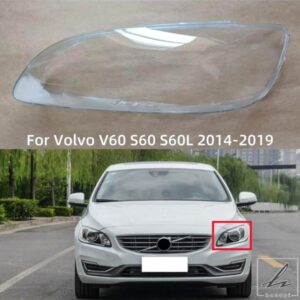 VOLVO V60 S60 S60L 2014 - 19用 フロントヘッドライトガラスランプシェード ヘッドライトシェル カーアクセサリー 部品 カスタムパーツ アクセサリー