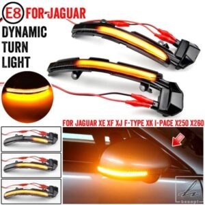 ジャガー XE XF XJ F-TYPE XK XKR I-PACE X760 X351 用 LED ダイナミックウィンカーライト サイドミラー シーケンシャルランプ インジケーター ウィンカー