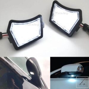 2個入りフロントLEDアンダーミラーランプ パドルライト ボルボ C30 C70 S40 S80 V40 V70 XC70 XC90 ジャガー XJ X350 X358 XF X250 XK/XKR XE用 部品 カスタ