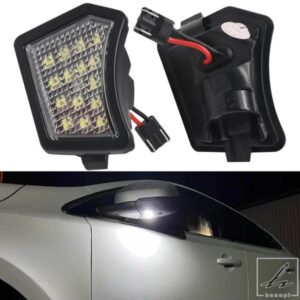 車用LEDフロントアンダーミラーランプ パドルライト 2個入り ボルボ V40 V50 C30 C70 S40 S60 S80 V50 V70 XC70 XC90 ジャガー XJ XF XK/XKR XE用 部品 カス