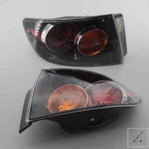 左右テールライトランプ ブラック マツダ 3 BK S1 03-06 4ドアセダン用 部品 カスタムパーツ アクセサリー