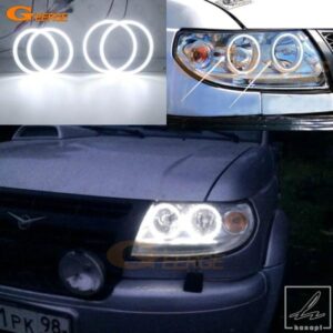 UAZ PATRIOT BAIJAH TULOS 2007-2019用 超高輝度SMD LEDエンジェルアイズ ハローリングキット デイライト カースタイリングアクセサリー 部品 カスタムパー