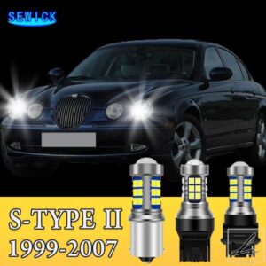 2個デュアルモードLEDウィンカー+デイタイムランニングライトDRLアクセサリージャガーS-TYPE II 2 1999-2007 2000 - 04用 部品 カスタムパーツ アクセサリー
