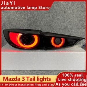 車用3テールランプ 2014-2018 LEDフォグランプ デイランニングライト DRLチューニングカーアクセサリー マツダ3 アクセラ テールライト 部品 カスタムパーツ