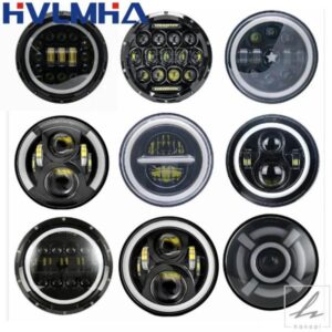 汎用 7インチ LED 車 バイク ヘッドライト DRL H4 ヘッドランプ ハーレー BMW ヤマハ ホンダ用 7.5インチ ヘッドライト ブラケット レトロ バケット 部品 カ