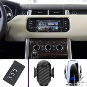 ランドローバー レンジローバー スポーツ 2014 2015-2017 用車載電話ホルダー 携帯電話マウント 車用ワイヤレス充電 専用固定ベース 部品 カスタムパーツ