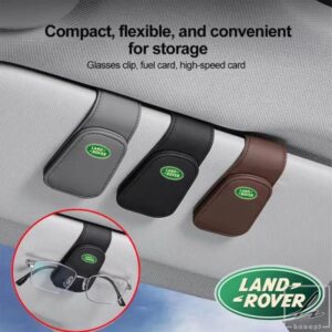 車用サンバイザー メガネクリップ チケットカード収納クランプ ランドローバー ディスカバリー 2 3 4 5 ディフェンダー イヴォーク レンジローバー スポーツ