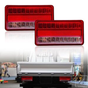 2個 トラックトレーラーリアライト LED 24V 防水ガイド Yシリーズ ハザード灯 テールライト キャラバン UTE キャンピングカー フォグランプ用 部品 カスタム