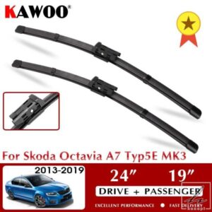 車用ワイパー フロントワイパーブレード シュコダ オクタビア A7 TYP5E MK3 2013-2019 フロントガラス フロントガラス ウィンドウ 24インチ+19インチ LHD RH