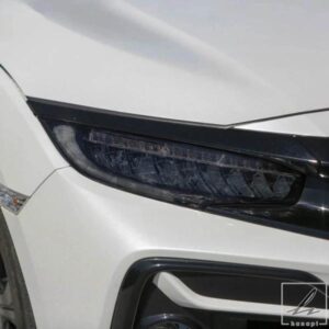 車用ヘッドライトフィルム フロントライト クリア スモークブラック TPUステッカー ホンダ シビック 10代目 2016-2021年式用 アクセサリー 部品 カスタムパ