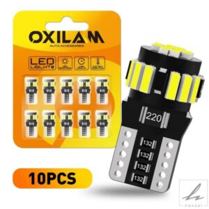 10個 W5W T10 LEDライト CANバス 194 LED電球 パーキングポジションシグナルランプ メルセデスベンツ W203 W211 W204 W210 W124 W212 W202 W205用 部品 カス
