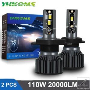 YHKOMS 車用ライト H4 LED H7 20000LM H11 LEDランプ 車用ヘッドライト電球 H1 H9 9005 9006 HB3 HB4 5202 9007 H13 フォグ 12V 6000K 部品 カスタムパーツ